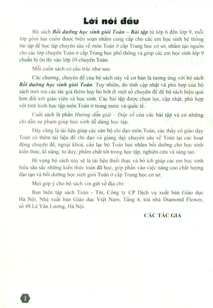 BỒI DƯỠNG HỌC SINH GIỎI TOÁN LỚP 6 - BÀI TẬP SỐ HỌC (Dùng cho các bộ SGK mới)